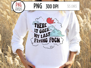 My Last Flying Fuck PNG, Retro Sublimation Design, Funny Adult PNG by SLS Lines