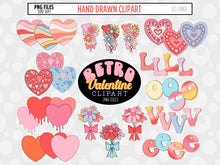 Load image into Gallery viewer, Valentine&#39;s Day Big Clipart Bundle with Cherubs &amp; Hearts
