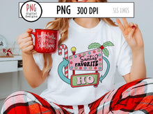 Load image into Gallery viewer, Santa&#39;s Favorite Ho PNG, Retro Christmas Sublimation Design by SLS Lines