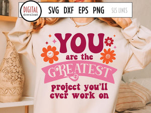 You Are the Greatest Project SVG, Mental Health Cut File by SLS Lines