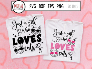 Just a Girl Who Loves Cats, Pet Mom Cut File