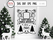 Load image into Gallery viewer, Christmas Countdown Calendar SVG, Christmas Sign Cut File