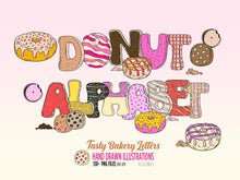Load image into Gallery viewer, Alphabet Clipart Letters - Baker, Cookies &amp; Donut Letters by SLSLines