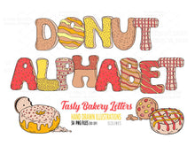 Load image into Gallery viewer, Alphabet Food Letters - Cookies &amp; Donuts Clipart