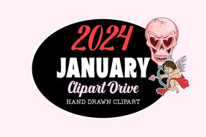 Clipart Drive January 2024: Illustrations & Graphics for Creatives