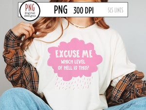 Which Level of Hell is This PNG, Dark Cloud Retro Sublimation by SLS Lines