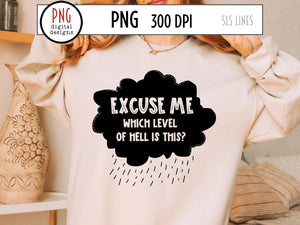 Which Level of Hell is This PNG, Dark Cloud Retro Sublimation by SLS Lines