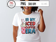 Load image into Gallery viewer, In My Iced Coffee Era PNG, Retro Latte Sublimation by SLS Lines