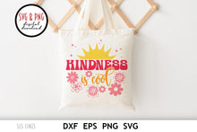 Load image into Gallery viewer, Kindness SVG - Kindness is Cool Retro Cut File Design by SLS Lines