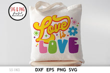 Load image into Gallery viewer, Love is Love LGBTQ SVG  | Pride Day Rainbow Cut File by SLS Lines