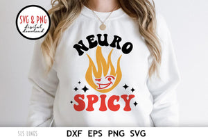 Neuro Spicy SVG  | Neurodiversity, Autism & ADHD Cut File by SLS Lines