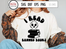 Load image into Gallery viewer, Book Reader SVG Bundle | Book Lover Cut File Designs