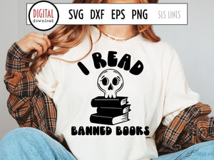 Book Reader SVG Bundle | Book Lover Cut File Designs