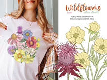 Load image into Gallery viewer, Wildflowers Clipart - High Quality Flower Graphics Bundle by SLS Lines