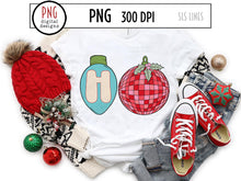 Load image into Gallery viewer, Ho Christmas Ornament Sublimation, Funny Retro Christmas PNG