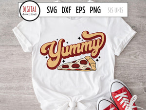 Yummy SVG and PNG, Pizza Slice Food Cut File