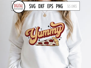 Yummy SVG and PNG, Pizza Slice Food Cut File