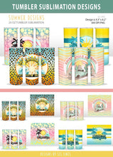 Load image into Gallery viewer, 20 oz Tumbler Sublimation - Retro Summer Beach &amp; Adventure PNG - SLSLines