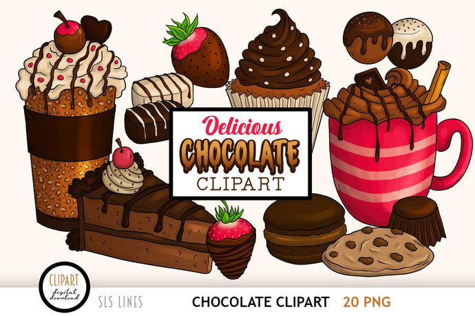 Chocolate & Cakes Clipart - Food & Drink PNGs