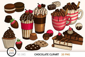 Chocolate & Cakes Clipart - Food & Drink PNGs