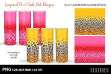 Load image into Gallery viewer, Skinny Tumbler Sublimation - Leopard Print Fade In Set PNG