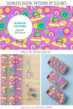 Load image into Gallery viewer, Sloth Seamless Pattern - Lazy Sloth Digital Pattern