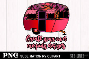RV Camper Sublimation Clipart BUNDLE