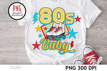 Load image into Gallery viewer, Retro 80s PNG - 80s Baby Roller Skate Design