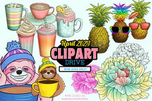 Load image into Gallery viewer, Clipart Drive April 2023: Illustrations &amp; Graphics for Creatives