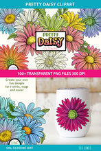 Load image into Gallery viewer, Daisy Clipart Bundle - Pretty Daisies PNG Set