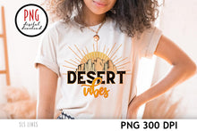 Load image into Gallery viewer, Desert Vibes PNG - Desert Scene Retro Sublimation
