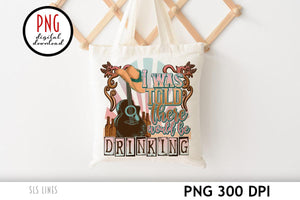 Western Cowboy & Music PNG - Alcohol Design EXCLUSIVE