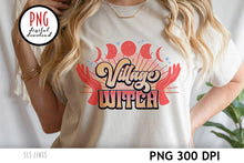 Load image into Gallery viewer, Village Witch PNG - Celestial Sublimation Design - Wicca