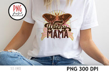Load image into Gallery viewer, Witchy Mama PNG - Celestial Luna Moth Sublimation Design