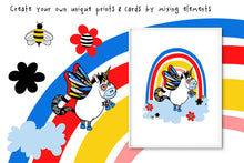 Load image into Gallery viewer, Whimsical Unicorns &amp; Rainbows Clipart