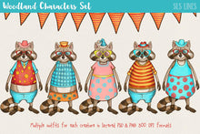 Load image into Gallery viewer, Woodland Creatures Character Creator Set - slslines