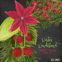 Load image into Gallery viewer, Winter Wonderland Christmas Watercolors - slslines