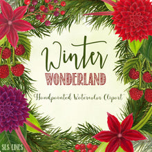 Load image into Gallery viewer, Winter Wonderland Christmas Watercolors - slslines