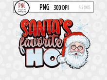 Load image into Gallery viewer, Santa&#39;s Favorite Ho - Christmas Sublimation PNG