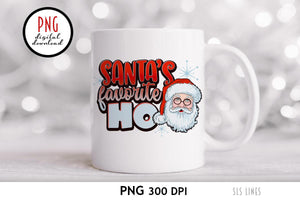 Santa's Favorite Ho - Christmas Sublimation PNG