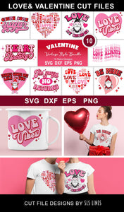 Valentine's Day SVG Bundle cut files