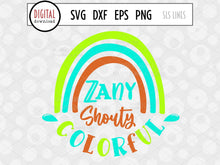 Load image into Gallery viewer, Zany Shouty Colorful SVG - Big Personality Design