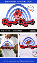 Load image into Gallery viewer, Anatomical Heart Sublimation - Boom Boom with Rainbow - SLSLines