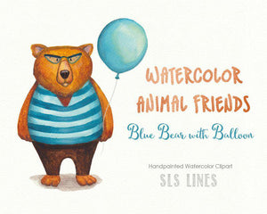 Animal Friends Party & Celebration Clipart - SLSLines