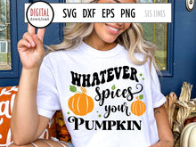 Load image into Gallery viewer, Autumn SVG | Whatever Spices Your Pumpkin Cut File - SLSLines
