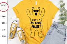 Load image into Gallery viewer, Bear SVG - Bear Hug Cut Files - SLSLines