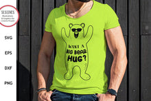 Load image into Gallery viewer, Bear SVG - Bear Hug Cut Files - SLSLines
