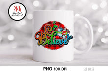 Load image into Gallery viewer, Believe Santa Claus - Christmas Unicorn Sublimation PNG - SLSLines