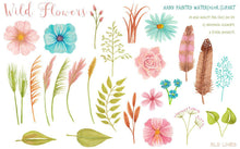 Load image into Gallery viewer, BIG Floral Bundle 2: Watercolor Flowers - SLSLines