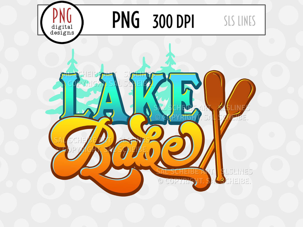 Camping & Lake Sublimation - Lake Babe - SLSLines